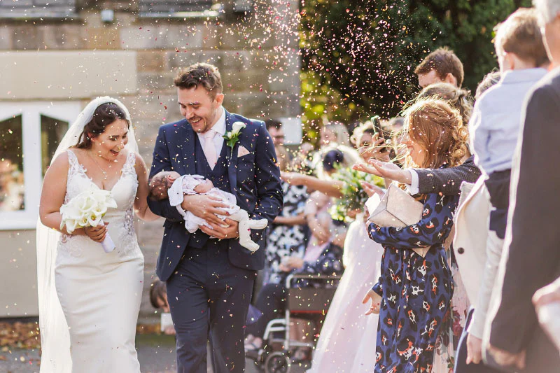 Shropshire Petals natural petal confetti Danielle Photographer Steven Rooney