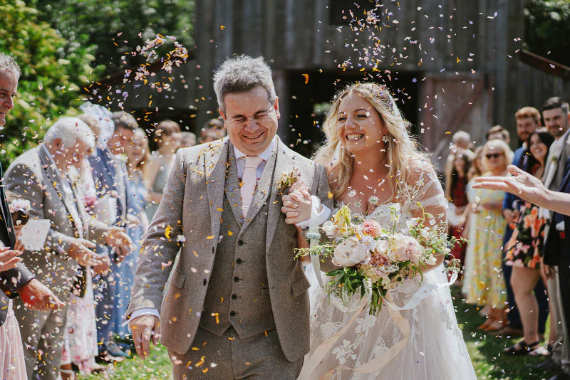 Shropshire Petals natural petal confetti Paul Photographer Ross Talling