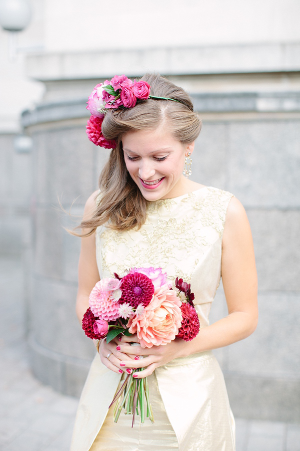 A Dahlia Flower Crown, English Tea and Moroccan Buffet For An Eclectic and Colourful Museum Wedding 10 6a0120a65f64b9970c019b002f76bd970c pi
