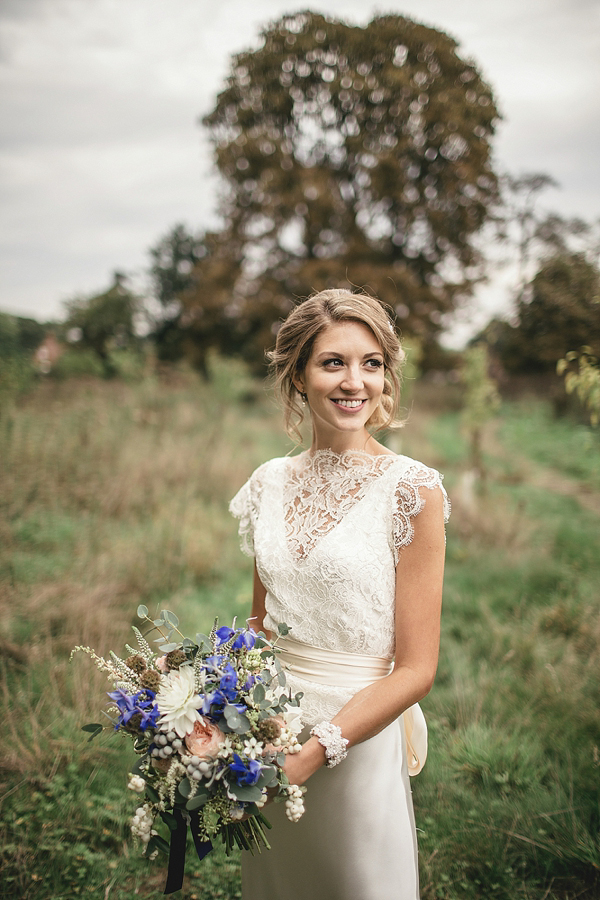 A Sweet September Wedding With A Touch of 1930's Glamour, Pom Poms, Peach, Gold and Blue 7 6a0120a65f64b9970c019b0117390b970c pi
