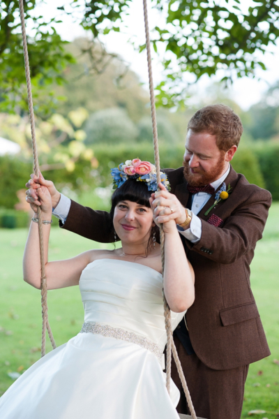 A Frida Kahlo Style Floral Crown For An Elegant 50’s Inspired Autumn Wedding