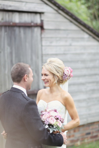 A Pastel Pink and Romantic Homemade, Humanist Wedding