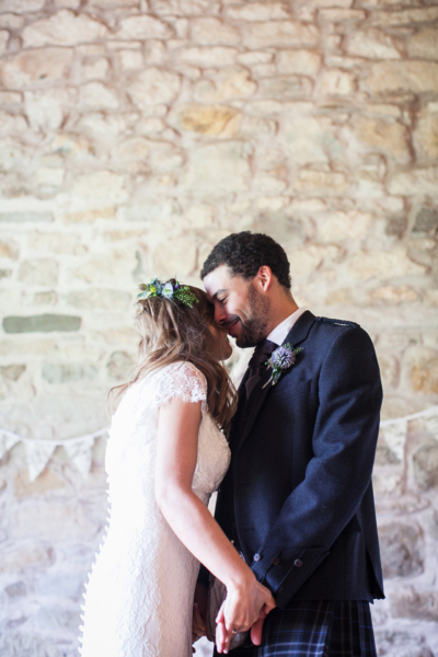 A Laidback and Rustic Style Humanist Wedding in Scotland