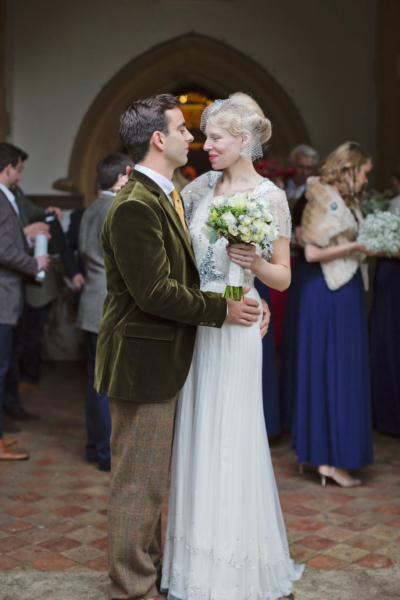 Tipis, Tweed and Jenny Packham for a Glamorous and Handmade Winter Wedding