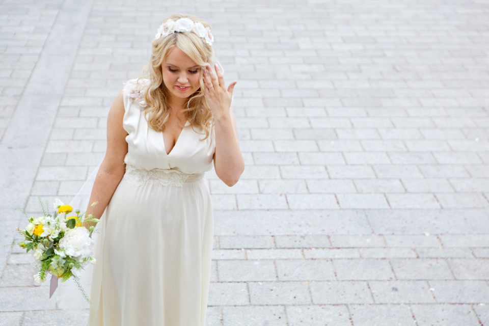 Yellow Spring wedding London Canal Museum 5