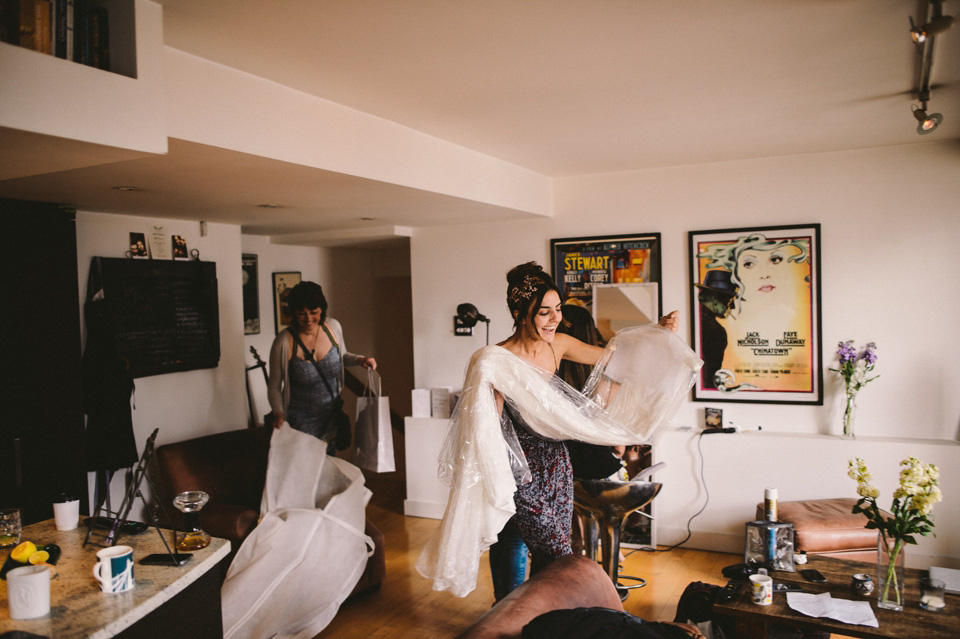 halfpenny london, halfpenny bride, halfpenny wedding dress, hampton court house, barney walters photography