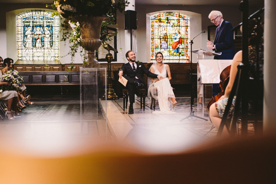 halfpenny london, halfpenny bride, halfpenny wedding dress, hampton court house, barney walters photography