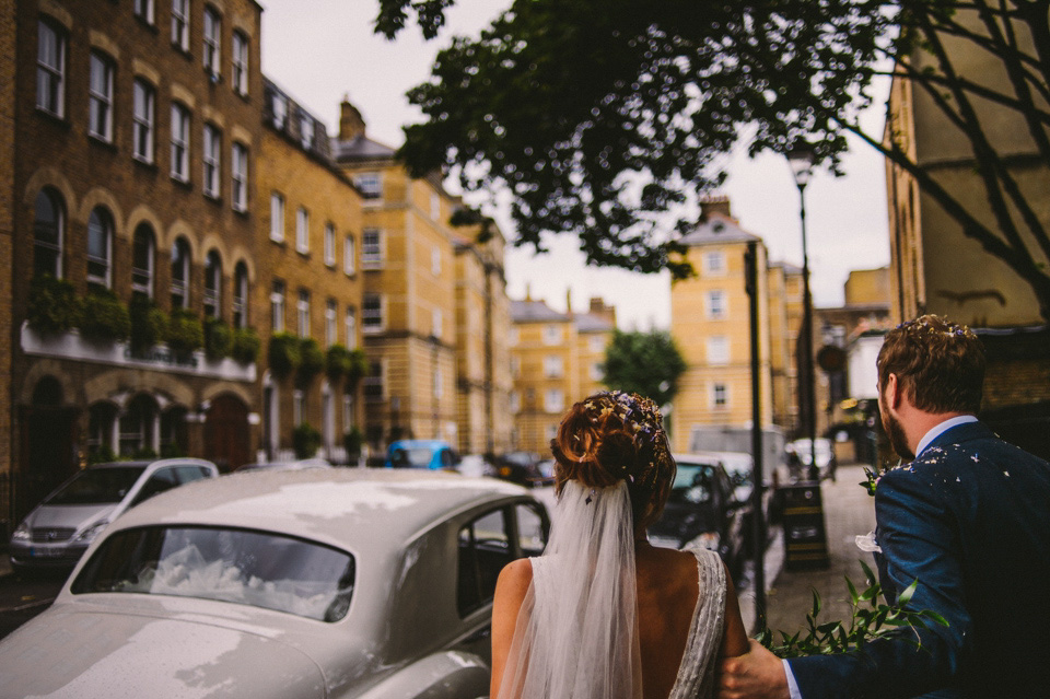 halfpenny london, halfpenny bride, halfpenny wedding dress, hampton court house, barney walters photography