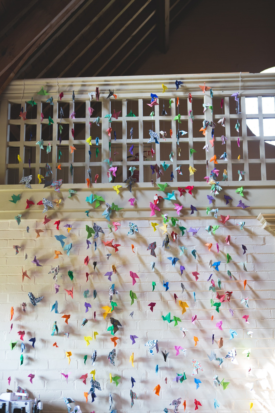 naomi neoh, colourful wedding, paper cranes