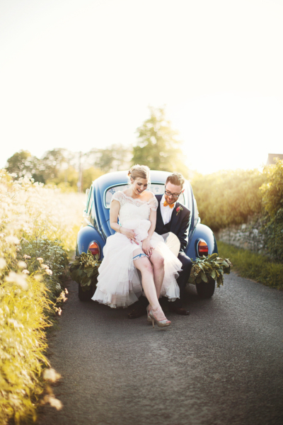 Paper Cranes and A Fifties Style Frock, For A Colourful Spring Time Village Hall Wedding