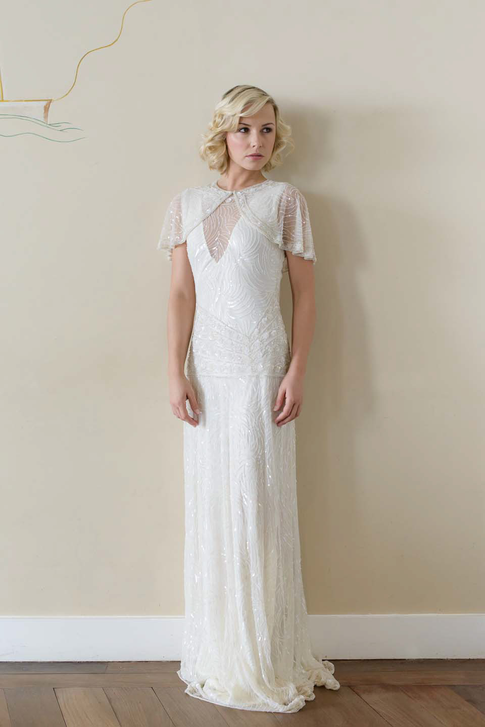 anthropologie Anthropologie BHLDN Johanna Pearl Strap Satin Wedding Gown  950.00