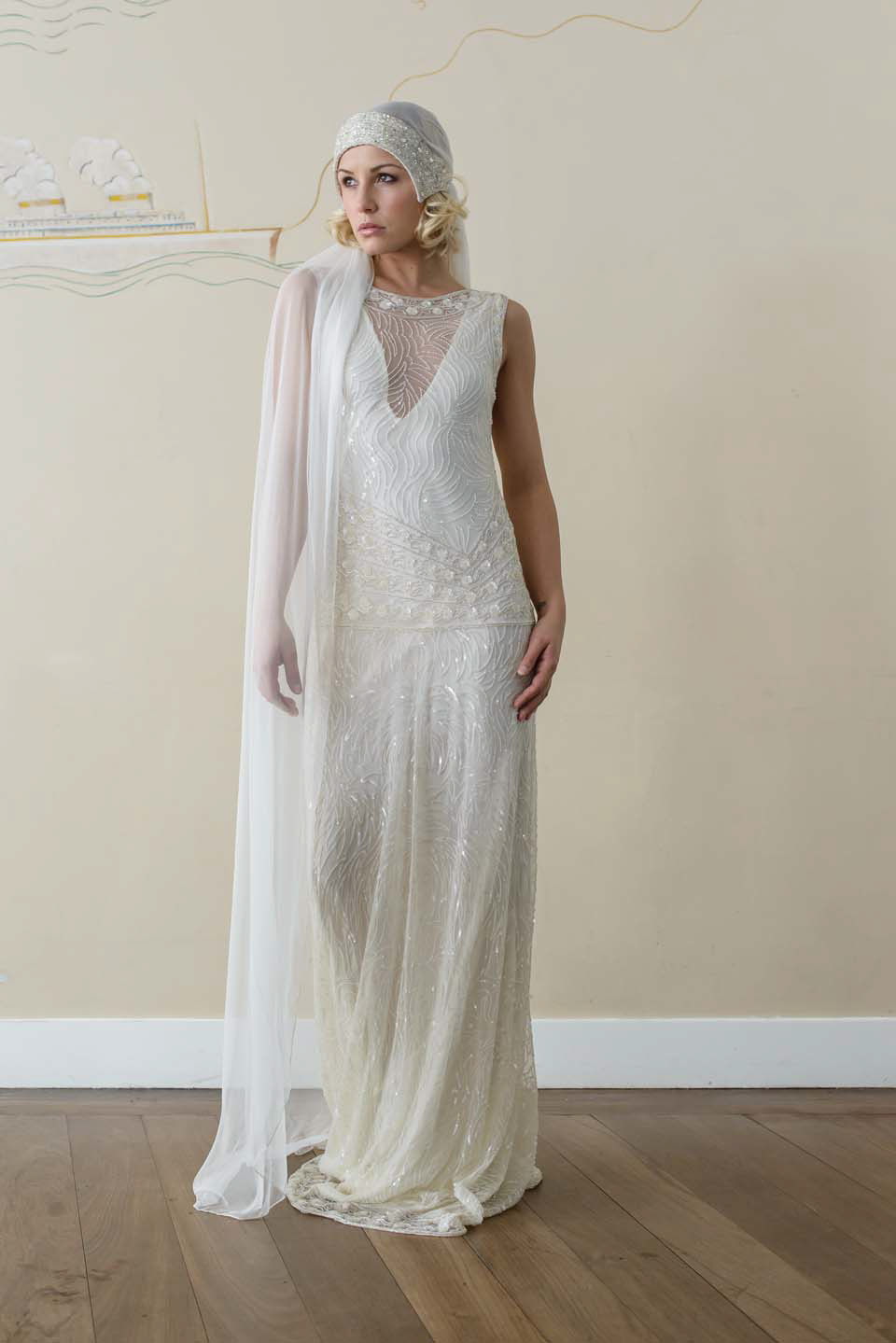 1920s vintage style wedding dresses