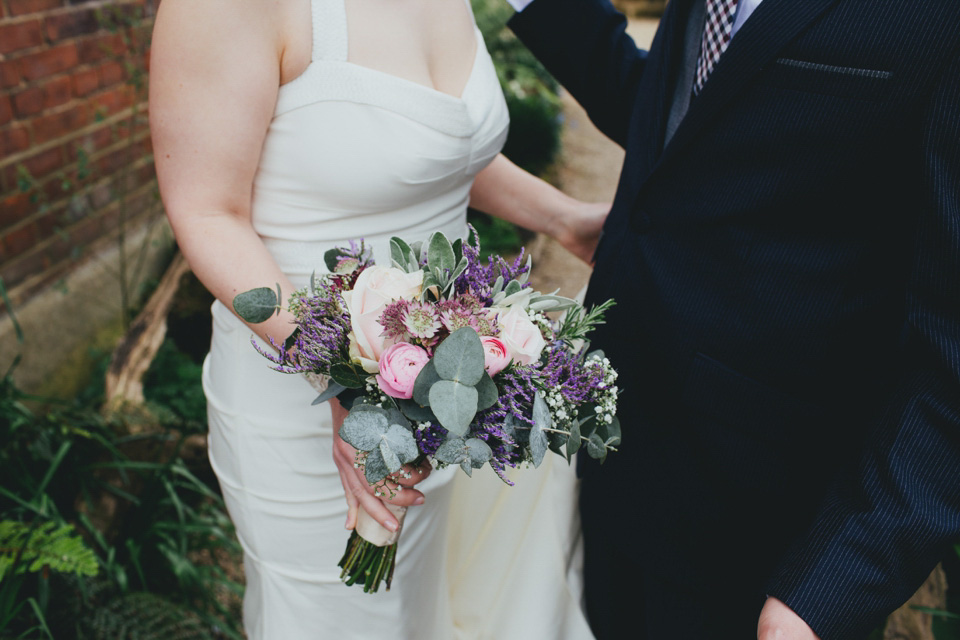 dale weeks photography, first look, london pub wedding, nicole miller wedding dress