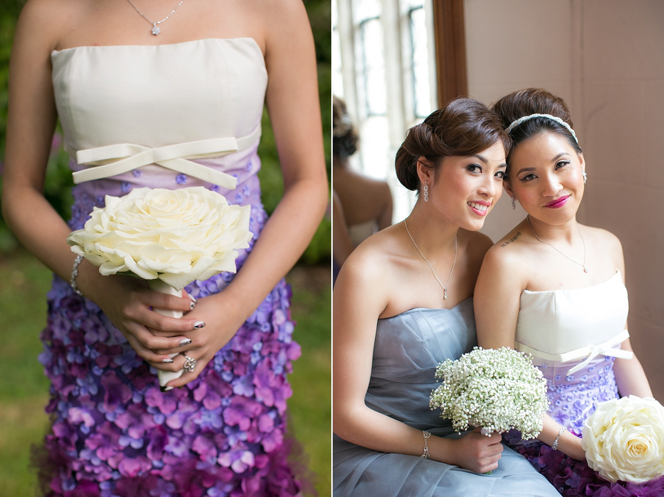 purple ombre wedding dress, purple weddings, ombre wedding dress