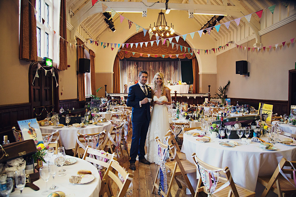 A bride wearing a Watters gown for a vintage travel inspired wedding. Photography by Libby Christensen libby christensen, watters wedding dress, vintage travel wedding