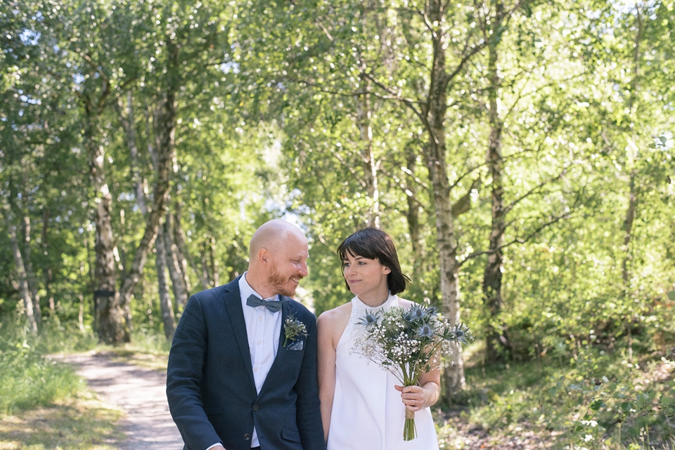 60s shift wedding dress Sweden wedding 12