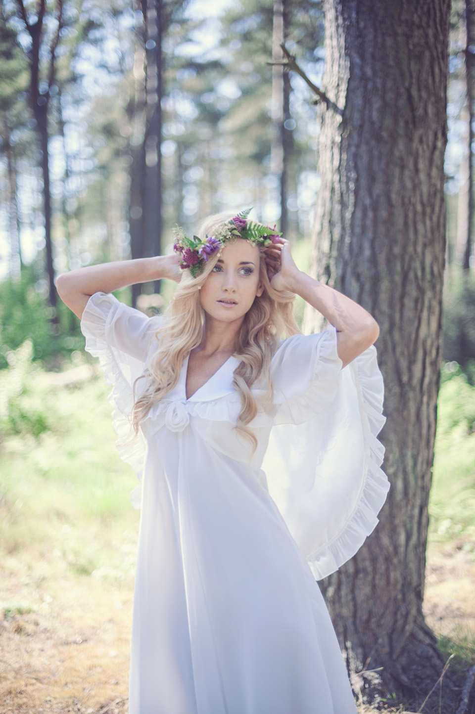 Beautiful, Natural, Eco-Friendly and Bohemian Bridal Style Shot on ...