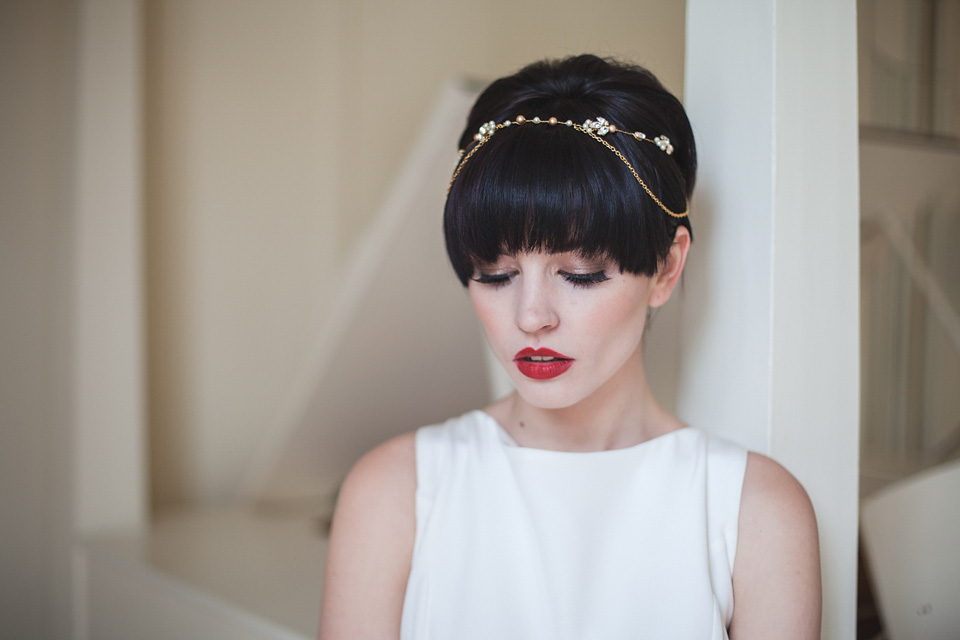 beautiful wedding headpieces, gold wedding headpieces, LHG designs, house for an art lover, rennie mackintosh