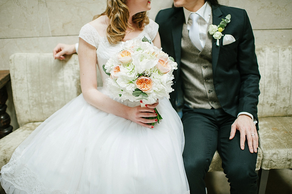wpid303264 015 Emma Domb via Elizabeth Avey 1950s original vintage wedding dress - An Original 1950's Emma Domb Wedding Dress for a Sweet and Intimate London Wedding wpid303264 015 Emma Domb via Elizabeth Avey 1950s original vintage wedding dress