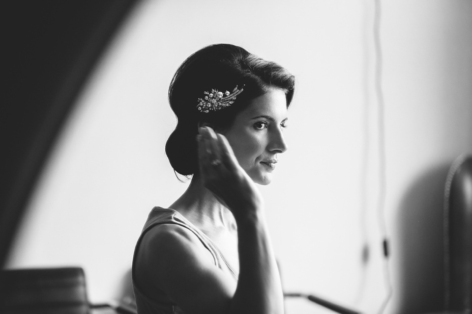 Bride Alex wears Lusan Mandongus for her London wedding held at the Village Underground in Shoreditch. Photography by McKInley Rodgers. village underground, shoreditch, lusan mandongus, mckinley rodgers