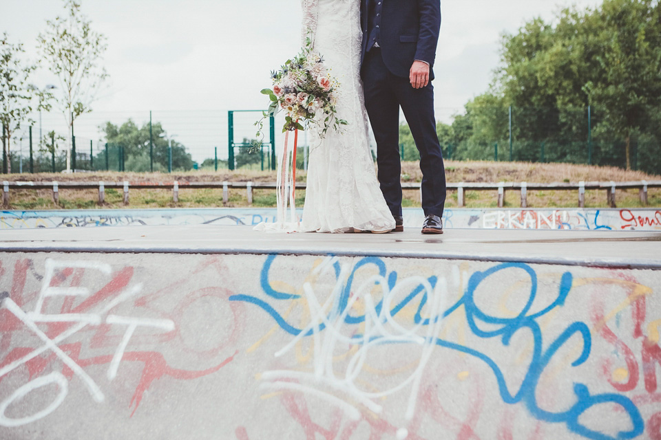 rue de seine, 70s wedding, boho bride, bohemian wedding, london pub wedding, philippa james photography, minna veil