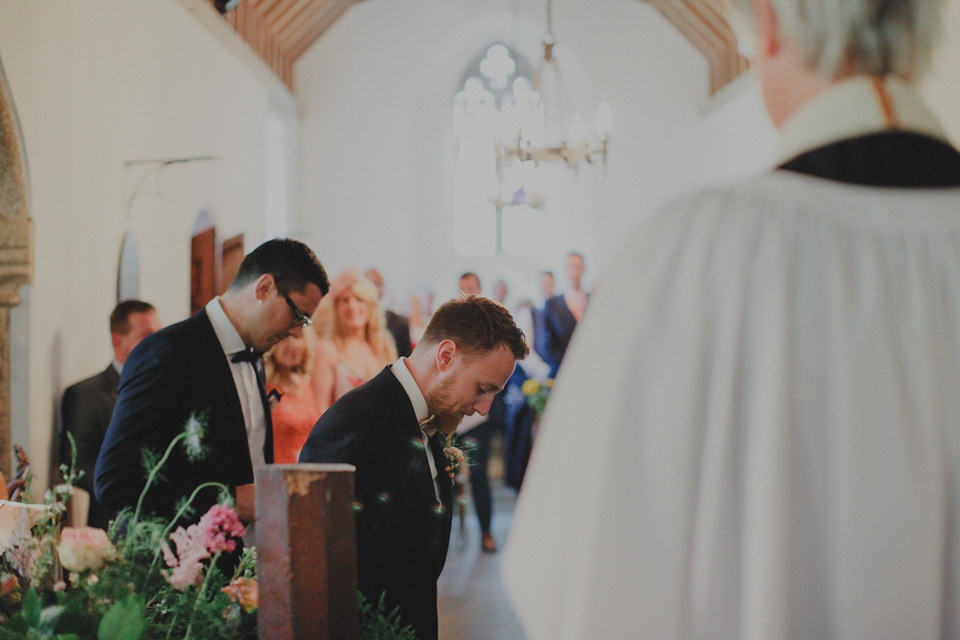 Bride Claire married her beau Olly at Porthilly Farm, Daymer Bay in Rock, Cornwall. Photography by Jess Petrie. jess petrie photography, cornwall wedding, padstow wedding, pale blue wedding, gold wedding, beach wedding, seaside wedding