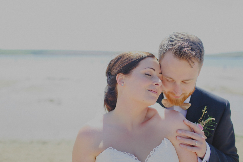 Bride Claire married her beau Olly at Porthilly Farm, Daymer Bay in Rock, Cornwall. Photography by Jess Petrie. jess petrie photography, cornwall wedding, padstow wedding, pale blue wedding, gold wedding, beach wedding, seaside wedding