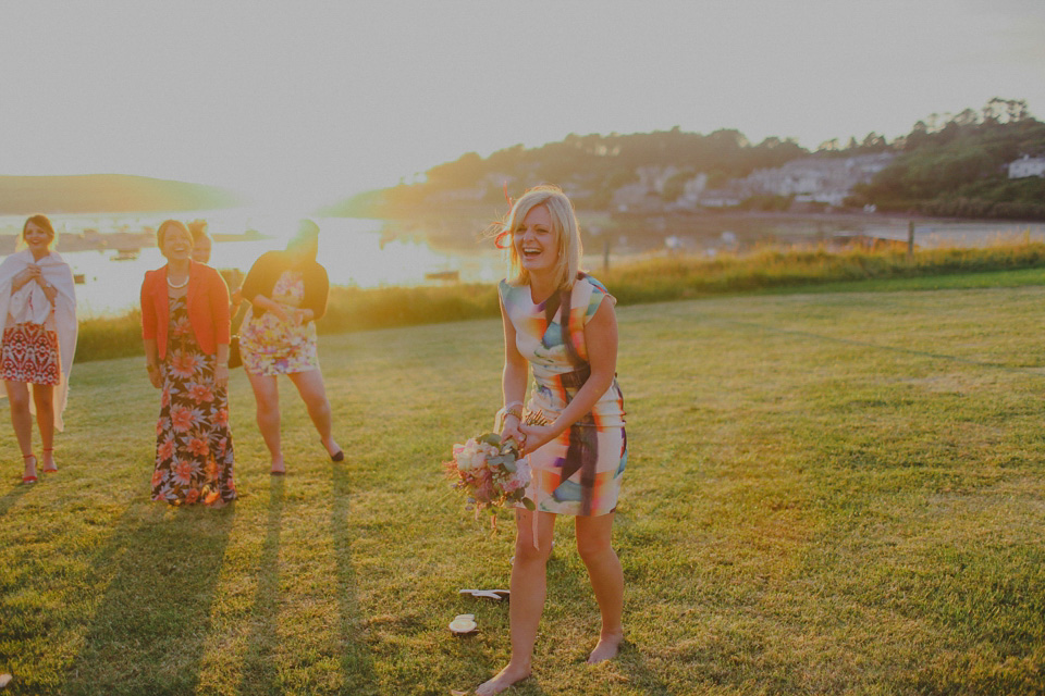 Bride Claire married her beau Olly at Porthilly Farm, Daymer Bay in Rock, Cornwall. Photography by Jess Petrie. jess petrie photography, cornwall wedding, padstow wedding, pale blue wedding, gold wedding, beach wedding, seaside wedding