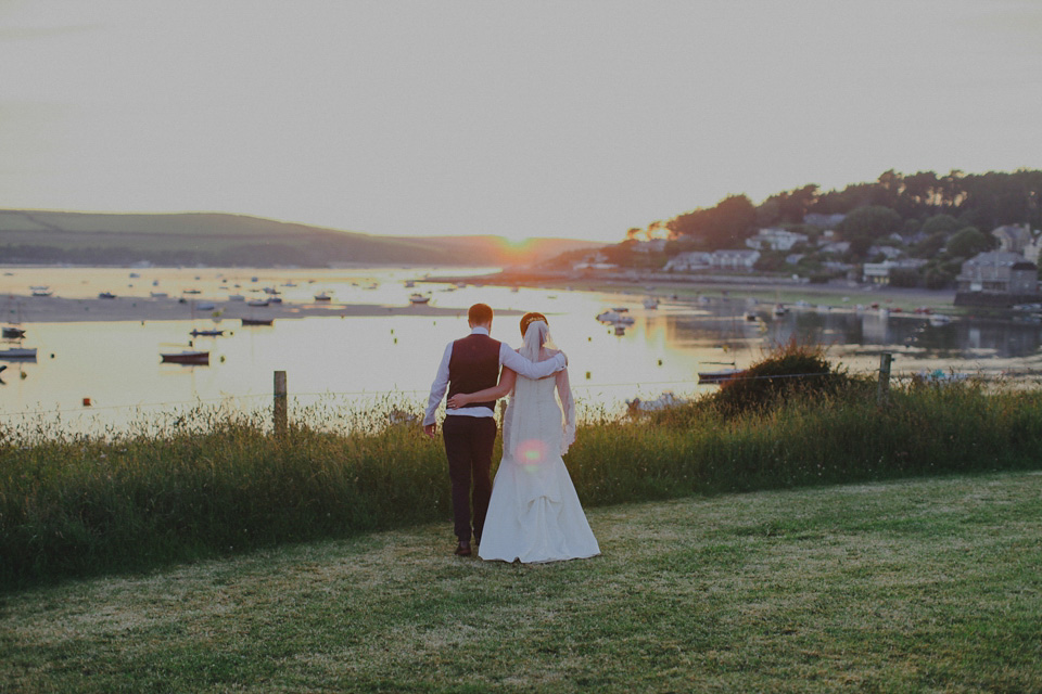 Bride Claire married her beau Olly at Porthilly Farm, Daymer Bay in Rock, Cornwall. Photography by Jess Petrie. jess petrie photography, cornwall wedding, padstow wedding, pale blue wedding, gold wedding, beach wedding, seaside wedding