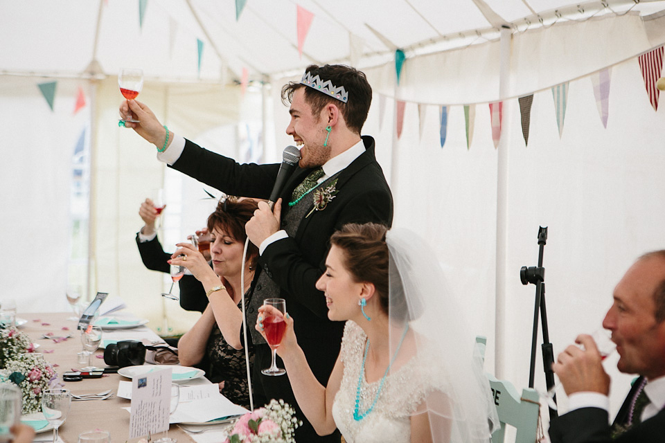 peach and jo, farm wedding, festival wedding