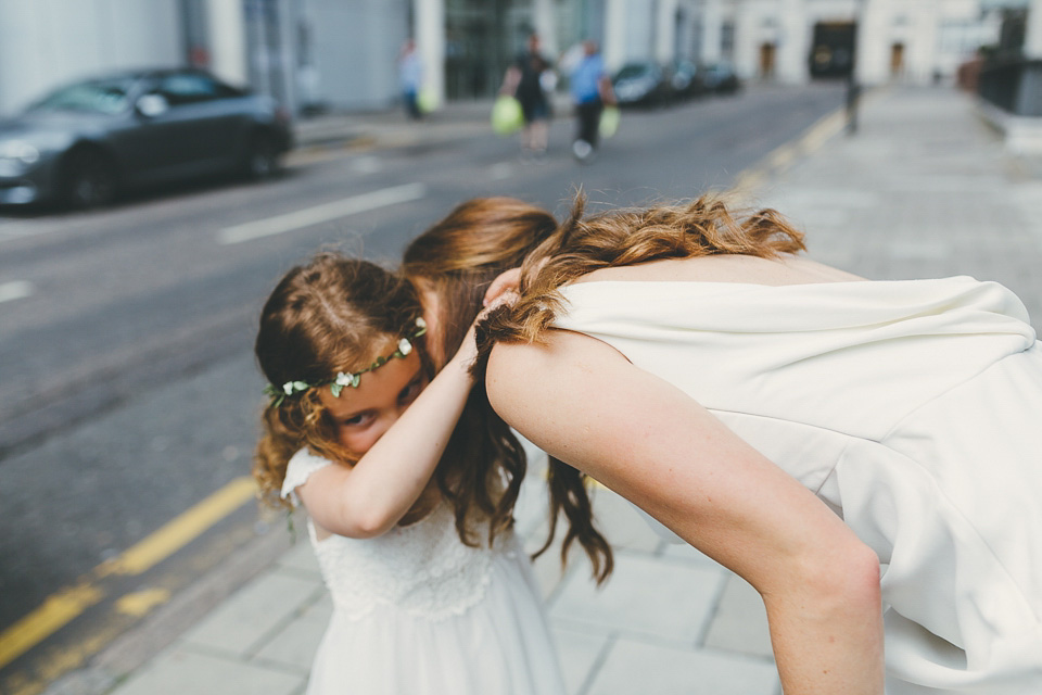 ritva westenius, london rooftop wedding, smiths hotel weddings, slinky wedding dress