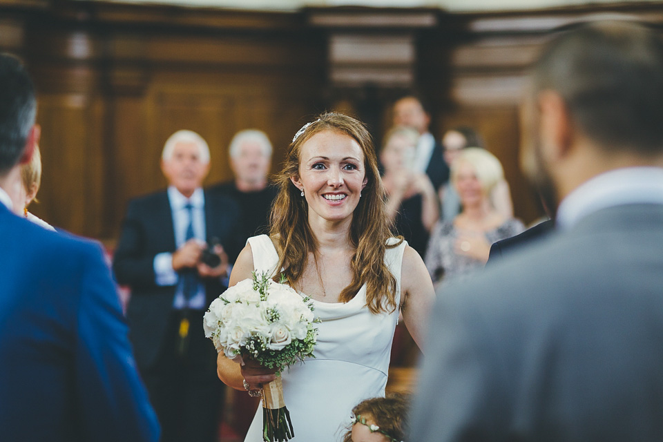 ritva westenius, london rooftop wedding, smiths hotel weddings, slinky wedding dress