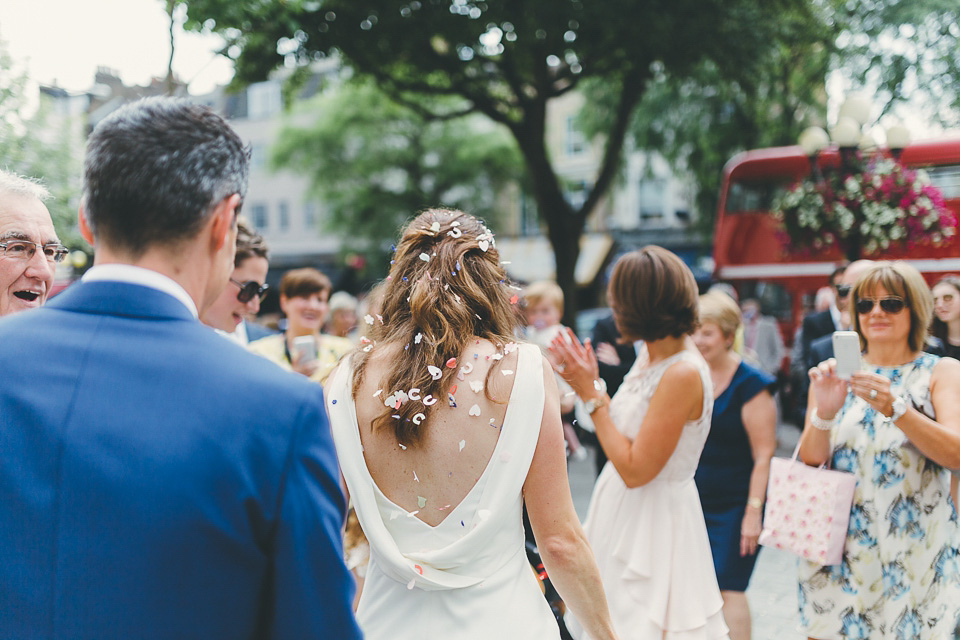 ritva westenius, london rooftop wedding, smiths hotel weddings, slinky wedding dress