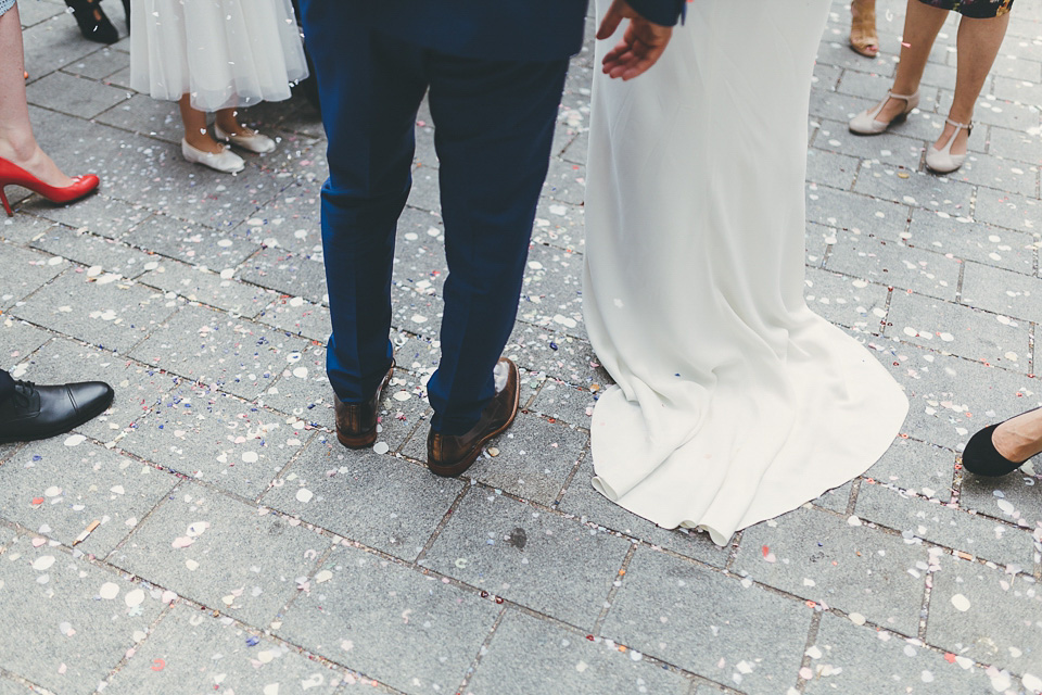 ritva westenius, london rooftop wedding, smiths hotel weddings, slinky wedding dress