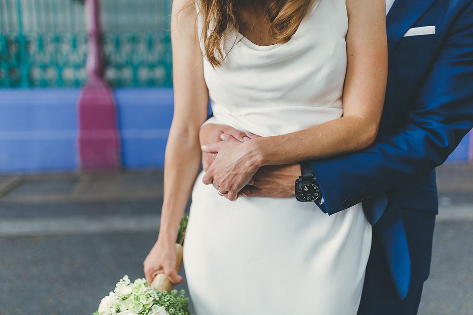 ritva westenius, london rooftop wedding, smiths hotel weddings, slinky wedding dress