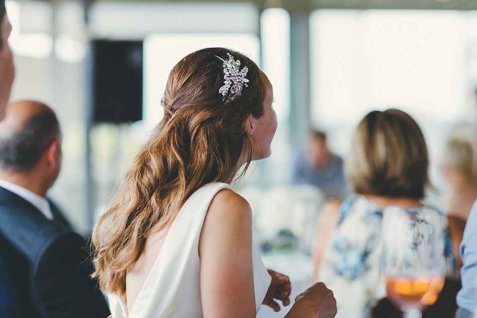 ritva westenius, london rooftop wedding, smiths hotel weddings, slinky wedding dress