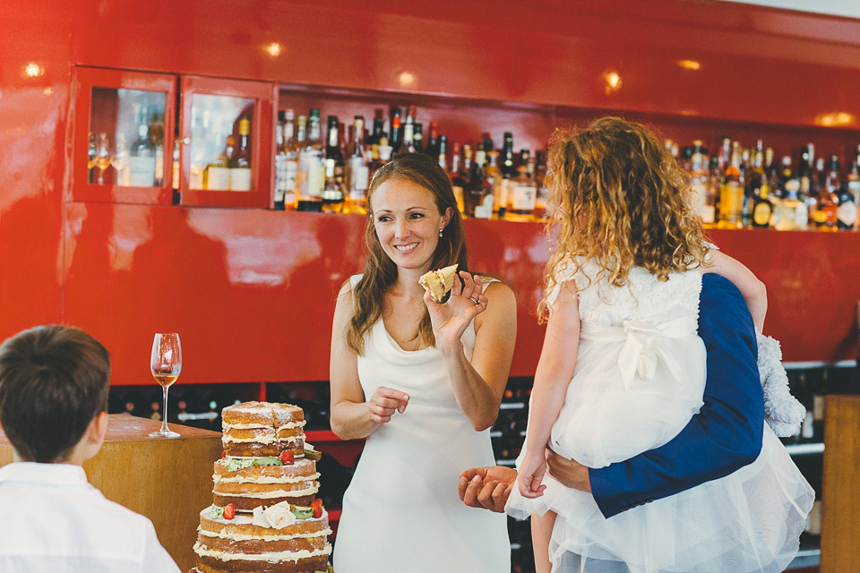 ritva westenius, london rooftop wedding, smiths hotel weddings, slinky wedding dress