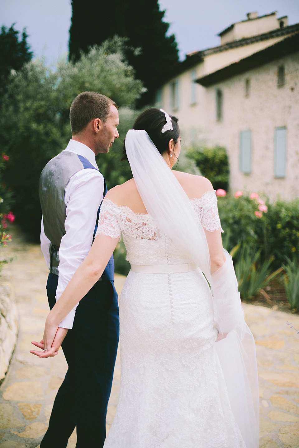 stewart parvin wedding dress, weddings in france, provence wedding