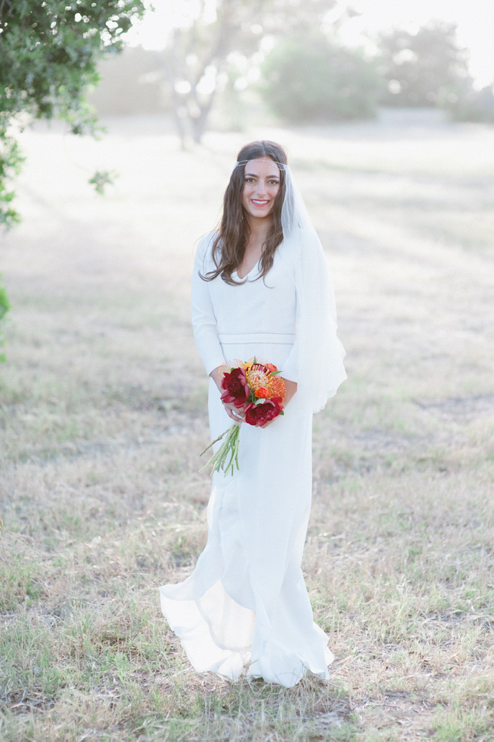 californian weddings, ranch weddings, 70's style wedding dress