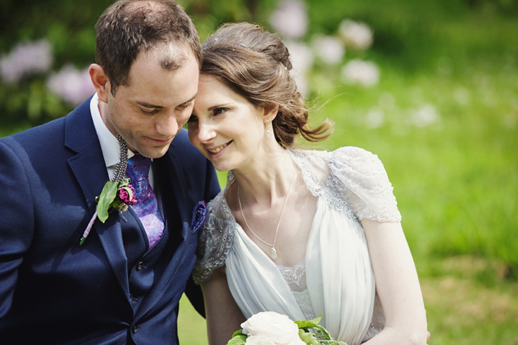 gemma williams photography, walcott hall, grey wedding dress