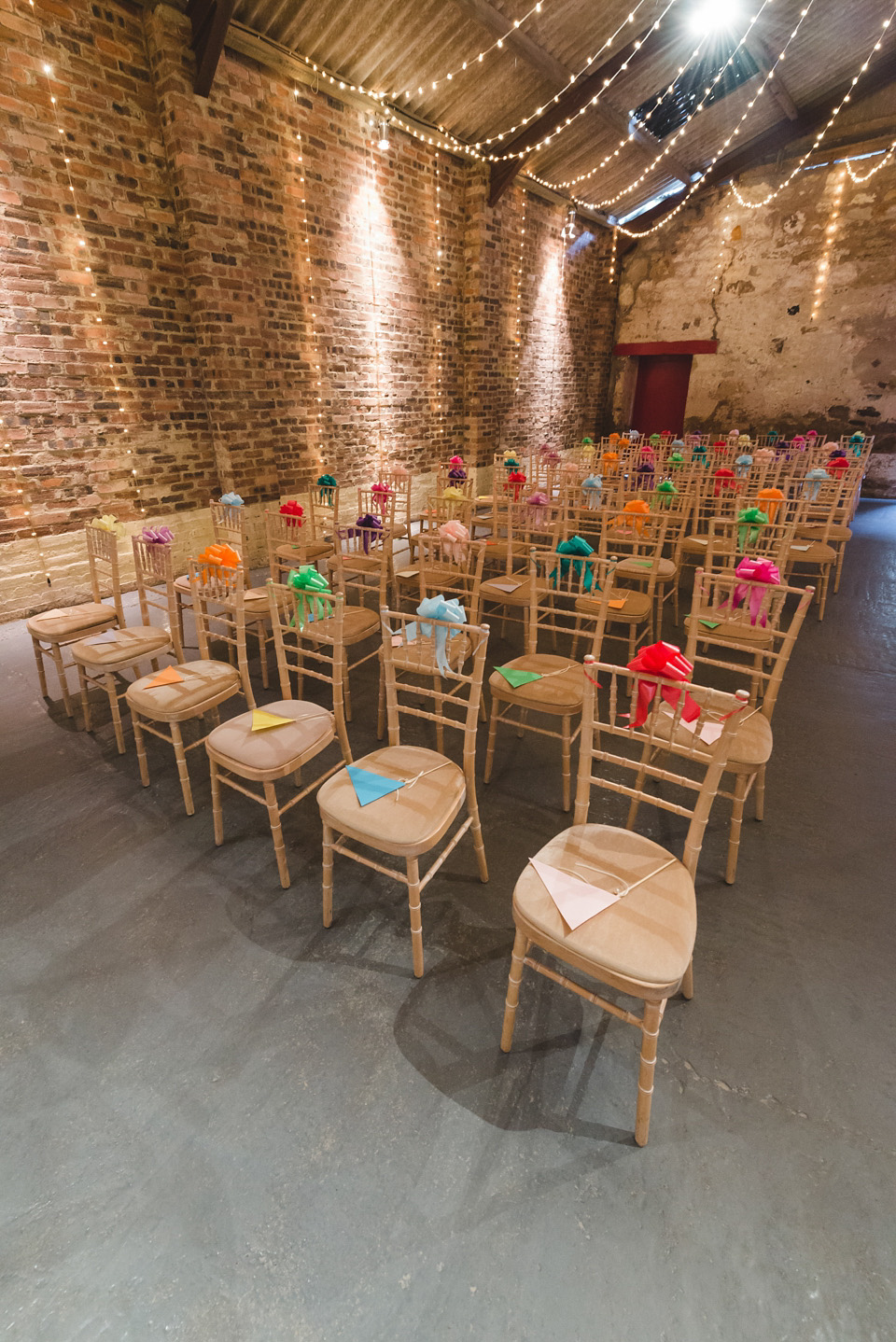 colourful wedding, barn wedding, bespoke sassi holford, mack photography