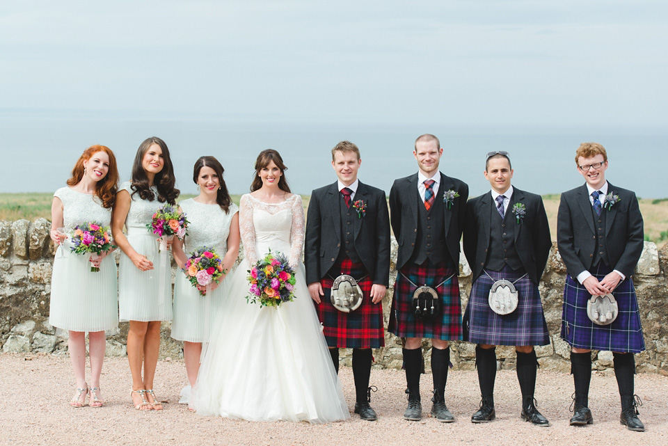 colourful wedding, barn wedding, bespoke sassi holford, mack photography