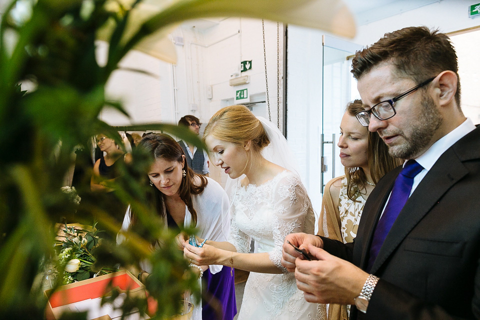 shoreditch weddings, the yard shoreditch, nick tucker photography, black and white wedding photography, japanese afternoon tea