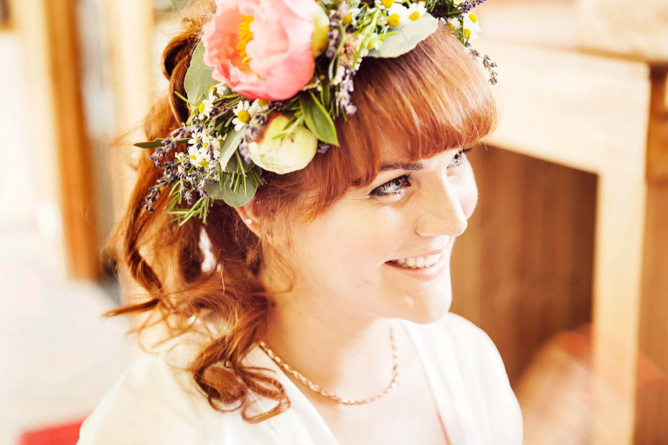 halfpenny london, south farm, flower crown, marianne ford photography