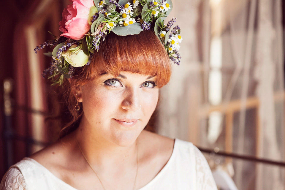 halfpenny london, south farm, flower crown, marianne ford photography