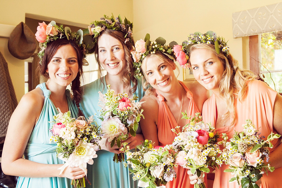 halfpenny london, south farm, flower crown, marianne ford photography