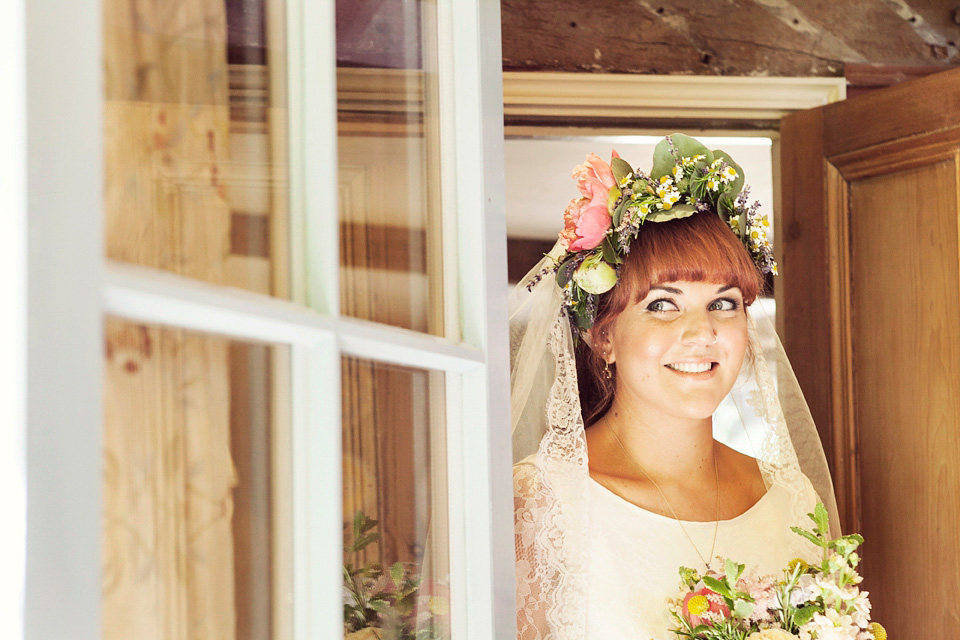 halfpenny london, south farm, flower crown, marianne ford photography