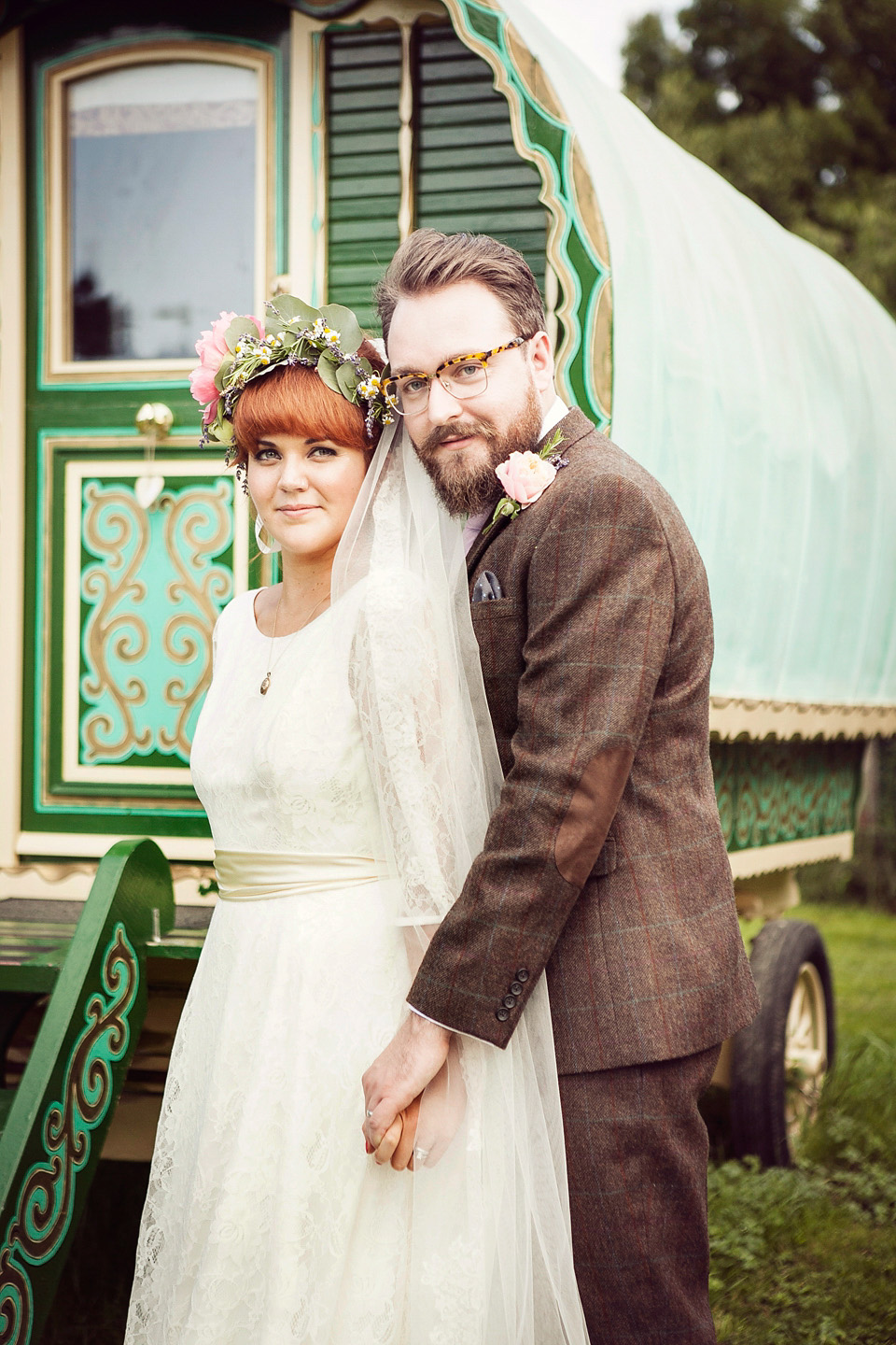 halfpenny london, south farm, flower crown, marianne ford photography