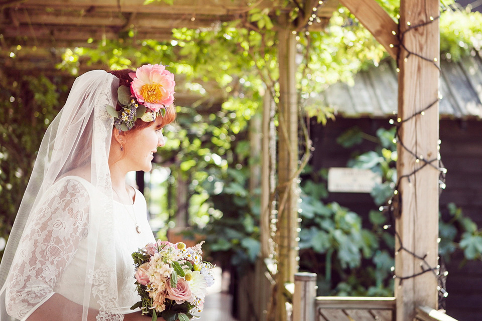 halfpenny london, south farm, flower crown, marianne ford photography