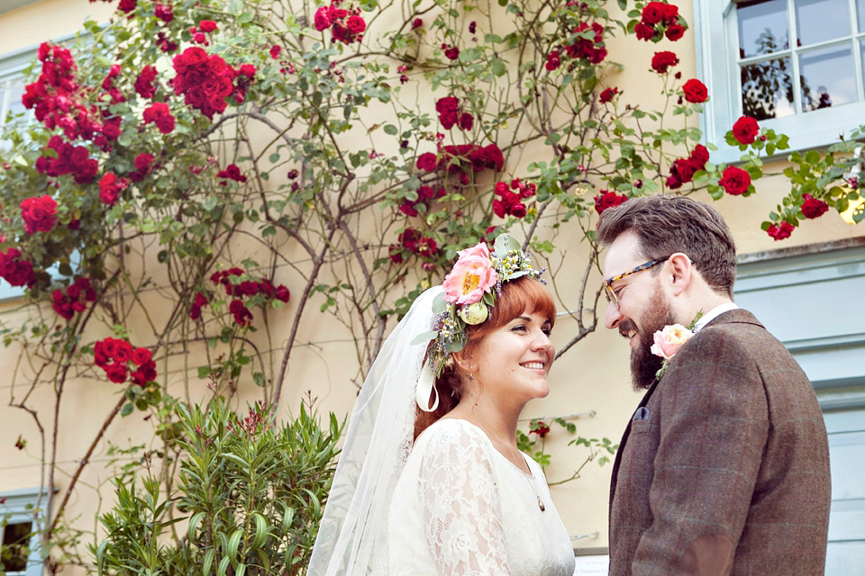 halfpenny london, south farm, flower crown, marianne ford photography